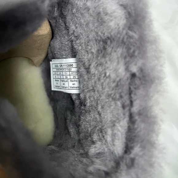 Women's Ugg Classic Zip Mini Boot Grey Size 8 - Picture 9 of 12
